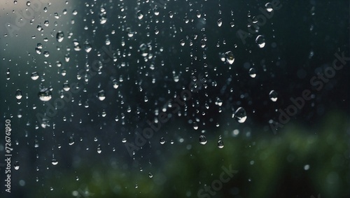 photo of raindrop reflection on window