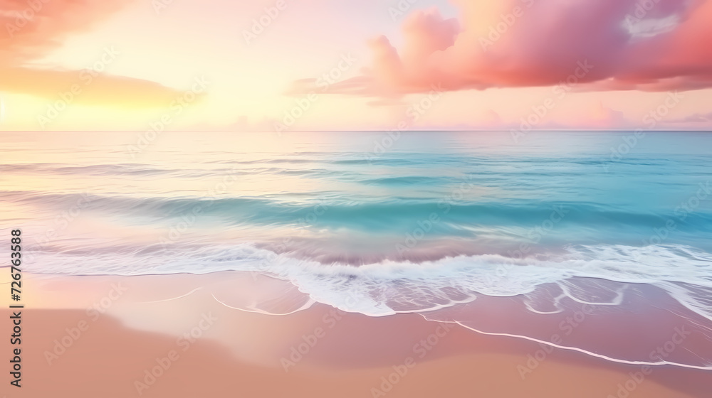 Aerial view of beautiful beach, simple, calm composition in clear blue Aerial view of beautiful beach, simple, calm composition in clear blue