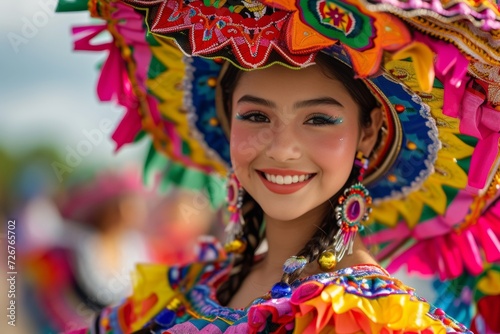 Portrait of a beautiful mexican woman