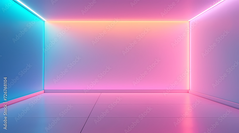 3D space, light shining from above, empty room 3D space, light shining from above, empty room