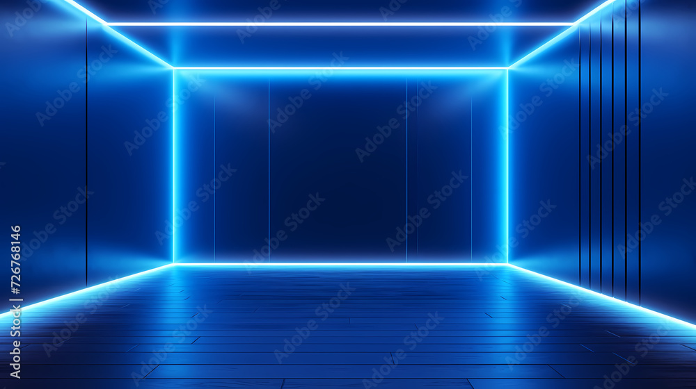 3D space, light shining from above, empty room 3D space, light shining from above, empty room