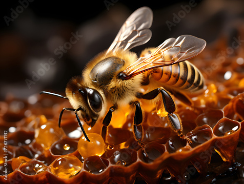 bees, honeycomb © Mstluna