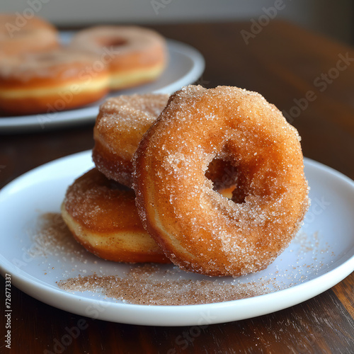 Doughnut Glazed with Cinnamon and Sugar