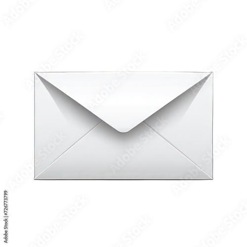 Envelope isolated on white created with Generative AI