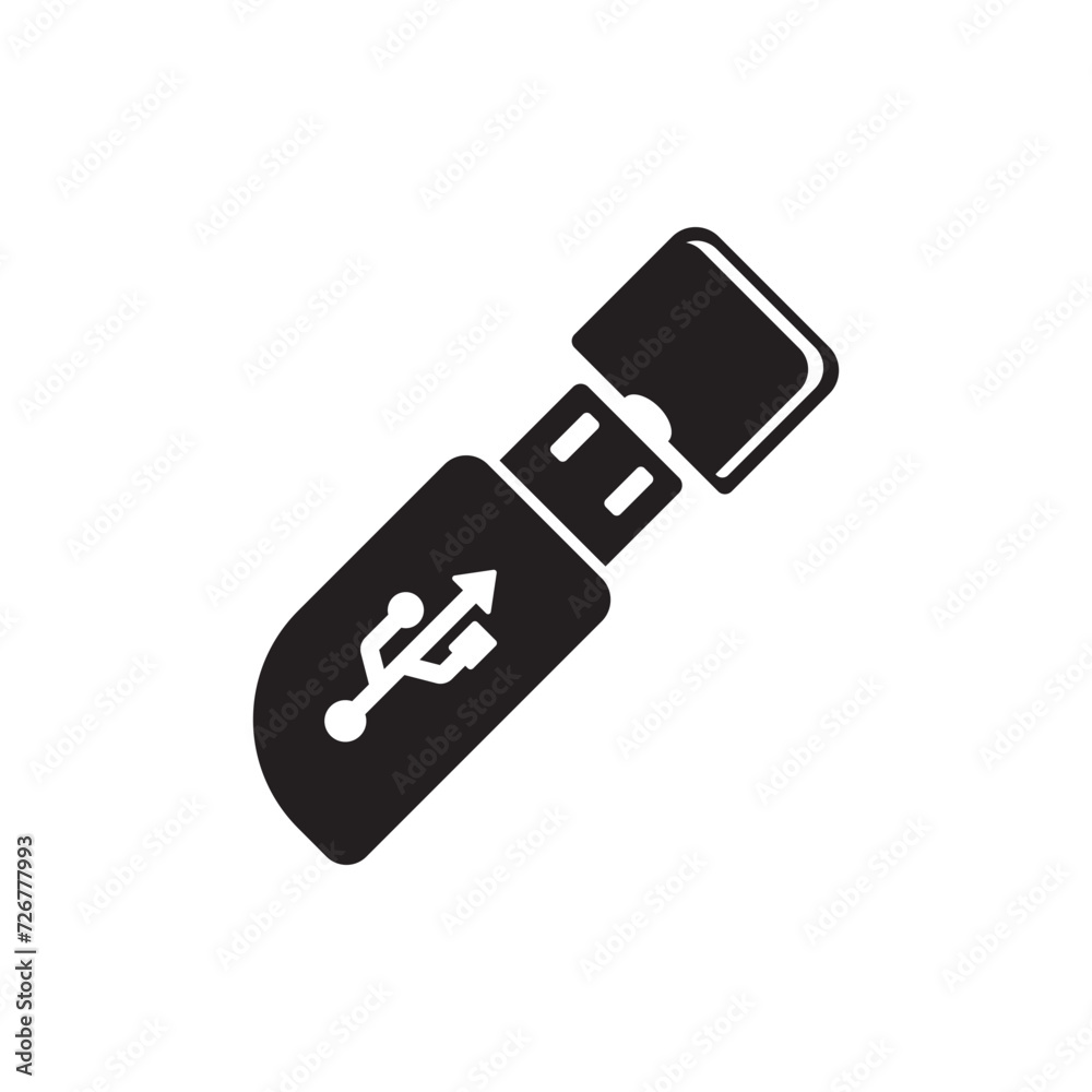 USB data transfer logo vector template USB data transfer logo vector template