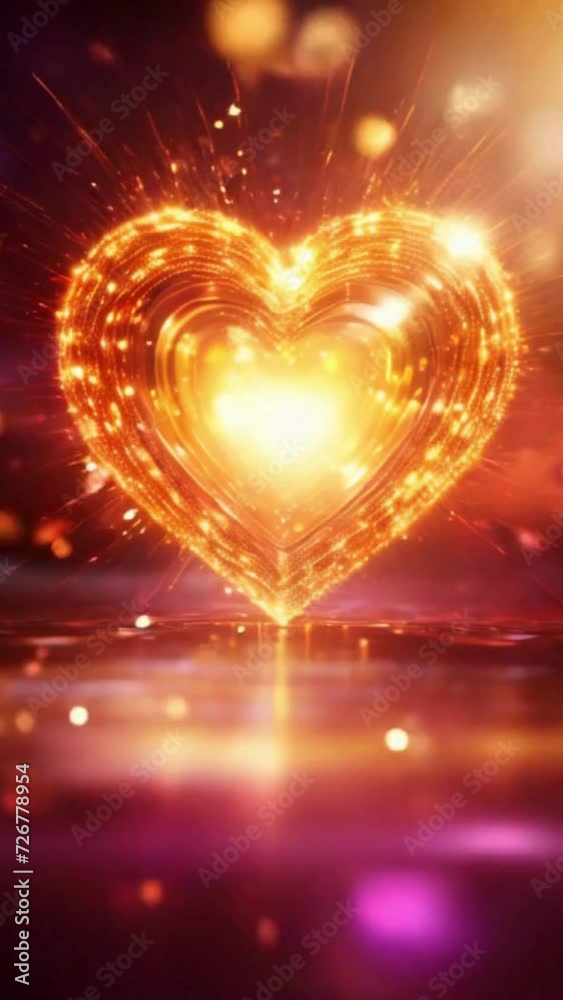 glowing heart in the night glowing heart in the night
