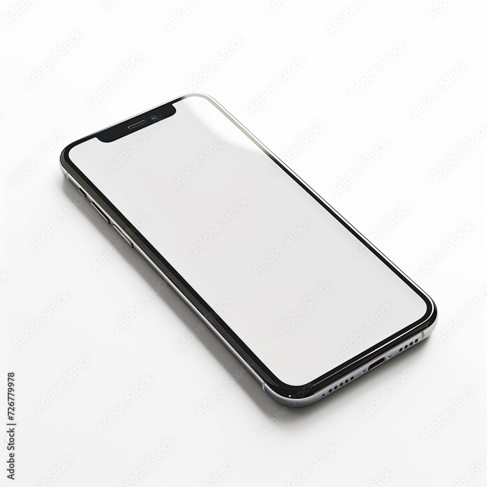 A high-resolution image showcasing a sleek, modern smartphone with a large display, isolated on a white background. Perfect for technology and communication themes. A high-resolution image showcasing a sleek, modern smartphone with a large display, isolated on a white background. Perfect for technology and communication themes.