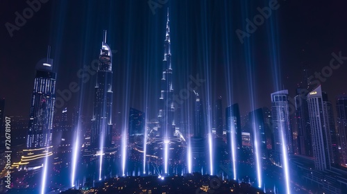 drone show with lights in dubai 