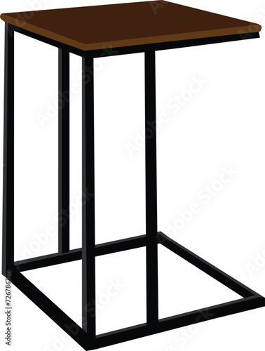 table and chair display detailed. Wooden table. Cafe and home decor furniture. Dining kitchen desk, restaurant and coffee tables and chair vector eps.