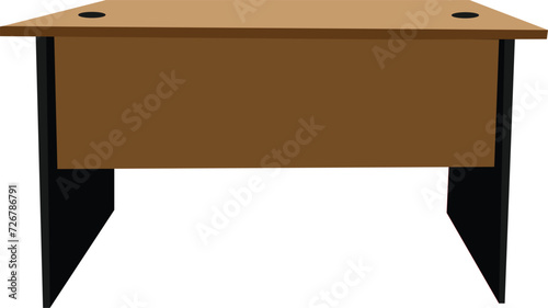 table and chair display detailed. Wooden table. Cafe and home decor furniture. Dining kitchen desk, restaurant and coffee tables and chair vector eps.
