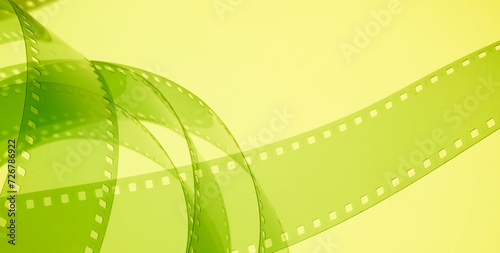 color cinema background with film. film production, creation of series, independent film festivals, film shows photo