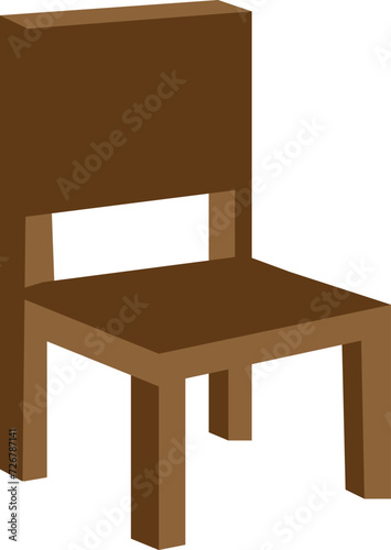 table and chair display detailed. Wooden table. Cafe and home decor furniture. Dining kitchen desk, restaurant and coffee tables and chair vector eps.