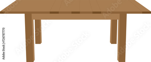 table and chair display detailed. Wooden table. Cafe and home decor furniture. Dining kitchen desk, restaurant and coffee tables and chair vector eps.
