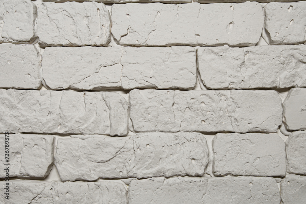 Detailed decorative brick texture, white brick wall, sharp shadows, bricks pattern Detailed decorative brick texture, white brick wall, sharp shadows, bricks pattern