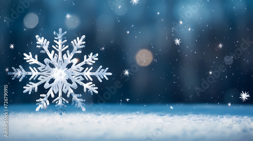 Snowflake background  snowflake border  winter holiday background  soft colors and dreamy atmosphere