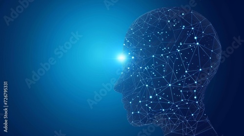 Glowing Network Brain Concept