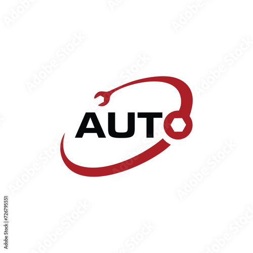 Auto wrench logo icon vector template.eps