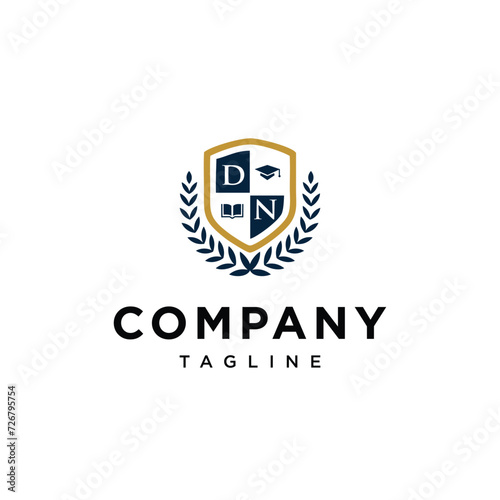 school badge logo icon vector template.eps