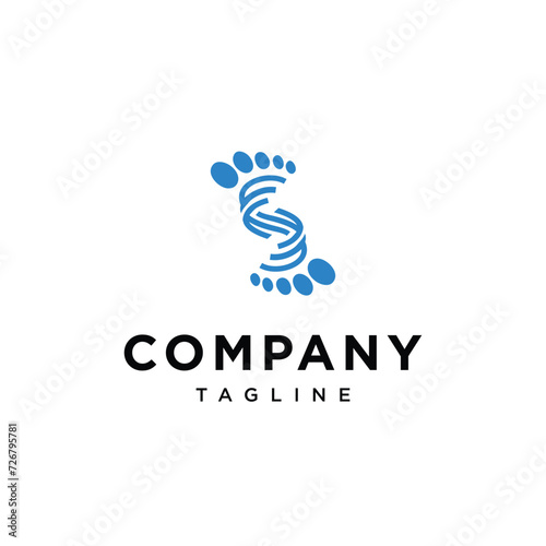 Letter S foot logo icon vector template.eps
