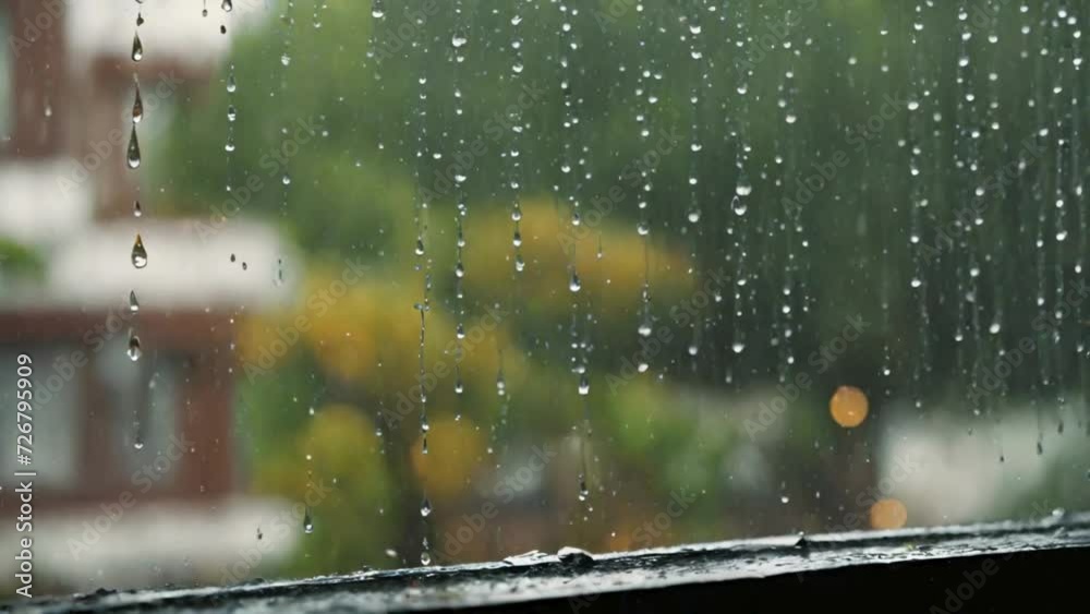 rain drops on window
