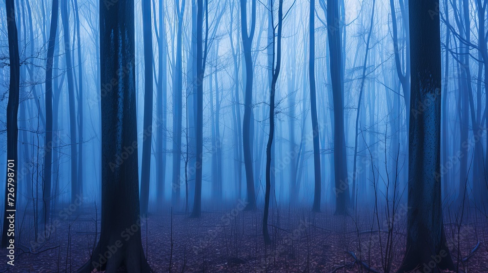 Obraz premium night in the forest