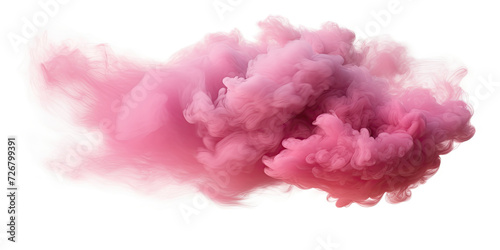 pink clouds isolated on white background