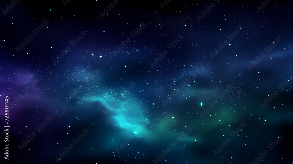 Mysterious star themed gradient background with countless twinkling stars