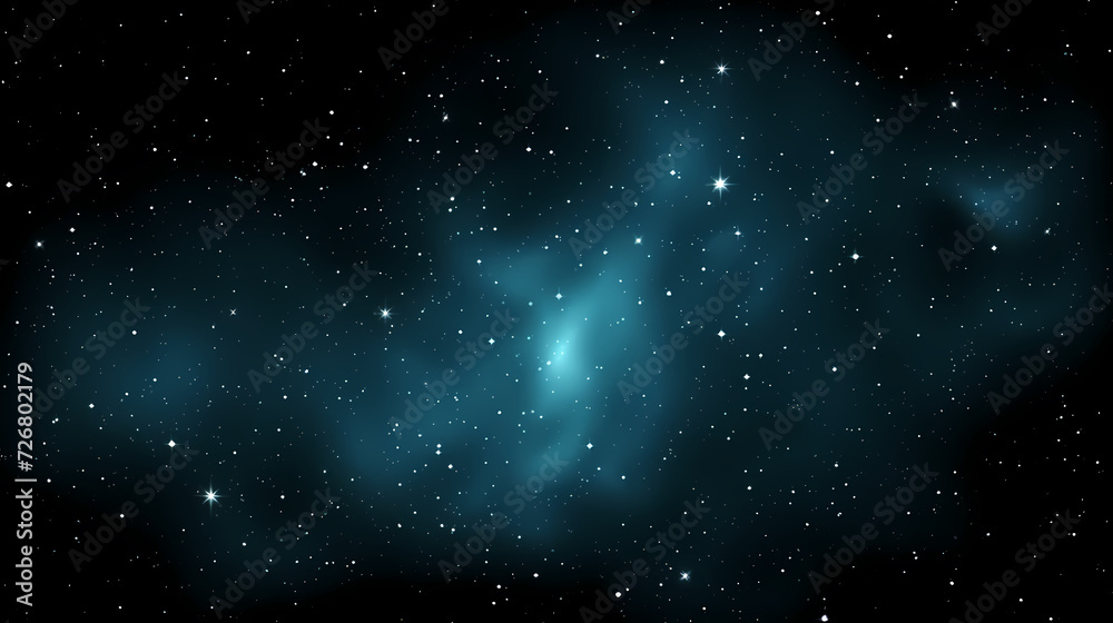 Fototapeta premium Mysterious star themed gradient background with countless twinkling stars