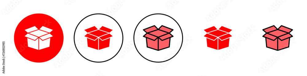Box icon set illustration. box sign and symbol, parcel, package Box icon set illustration. box sign and symbol, parcel, package