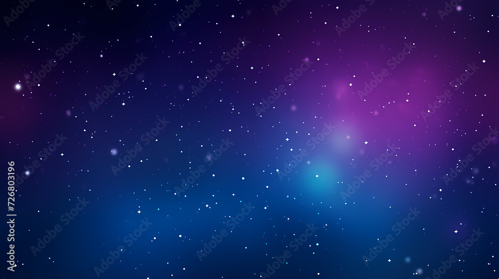 Gradient abstract stars background, starry night sky