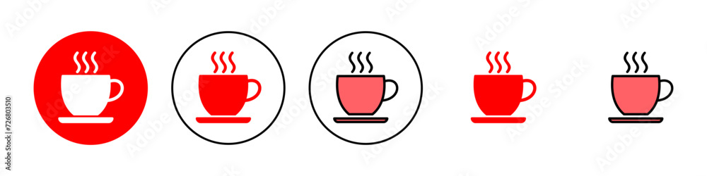 coffee cup icon set illustration. cup a coffee sign and symbol coffee cup icon set illustration. cup a coffee sign and symbol