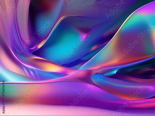 Abstract Colored Light Glowing Background Wallpaper
