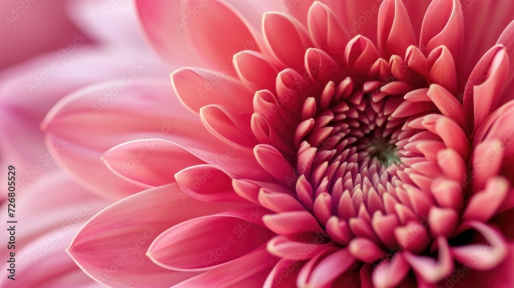 Mesmerizing close-up of a blossoming pink flower, a vibrant display of nature's beauty, Ai Generated.