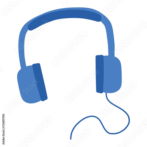 Headphone music audio illustration