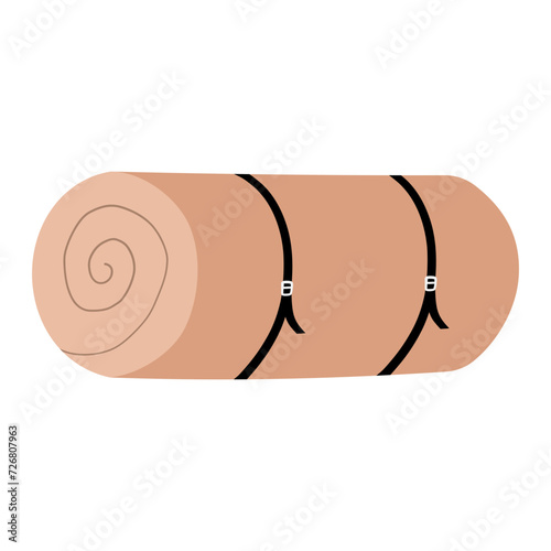 Camping mattress vector illustration