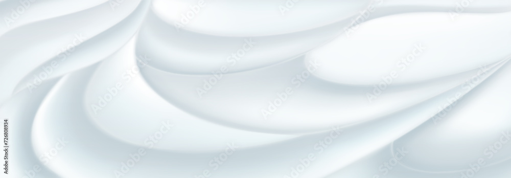 Obraz premium Abstract background of soft curved surfaces in light blue tones