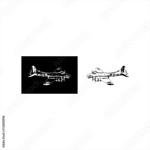 Illustration vector graphic of airplane icon