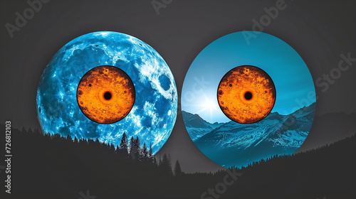 Moon, Moons, the moons eye, eye in the sky