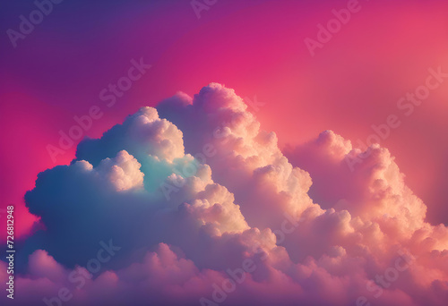 Gradient. Cloud Background. Sky. Atmosphere. Colorful. Tranquil. Cloudscape. Dreamy. Soft Tones. Ethereal. Gradient Sky. Wallpaper. Calm. Serene. Abstract. Heavenly. AI Generated.