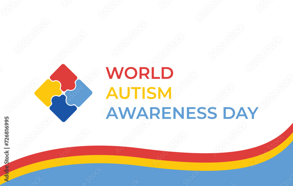 world autism awareness day background template world autism awareness day background template