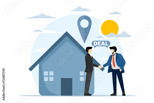 property buying and selling concept, Home or Real Estate Payment Concept, Real Estate Property, House for Sale.building and housing, property buying and selling for business people.