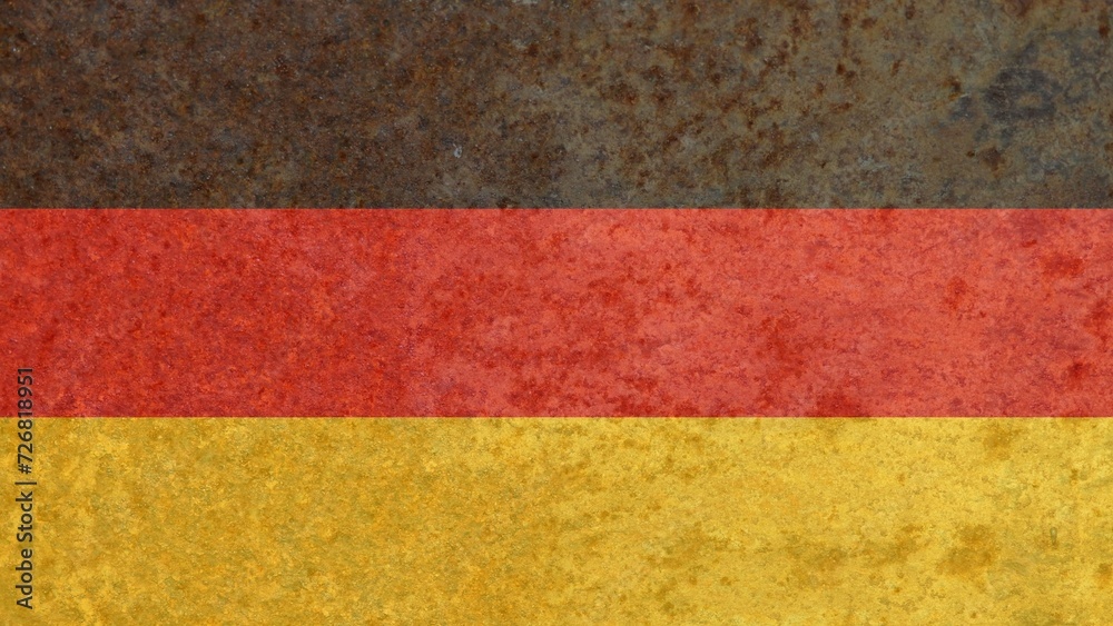 Rusty iron Germany national country flag vector