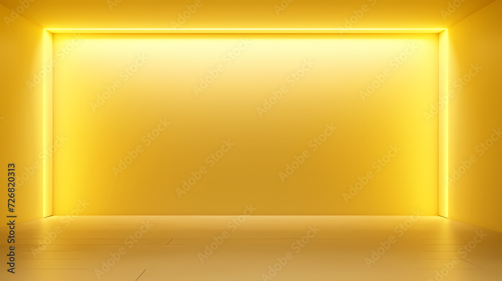 Empty room with neon space for design Empty room with neon space for design