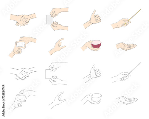 hand sign basic set