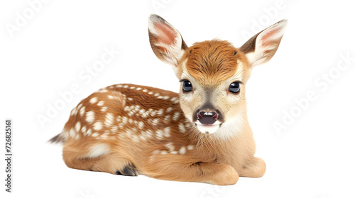 Baby Deer Resting on the Ground