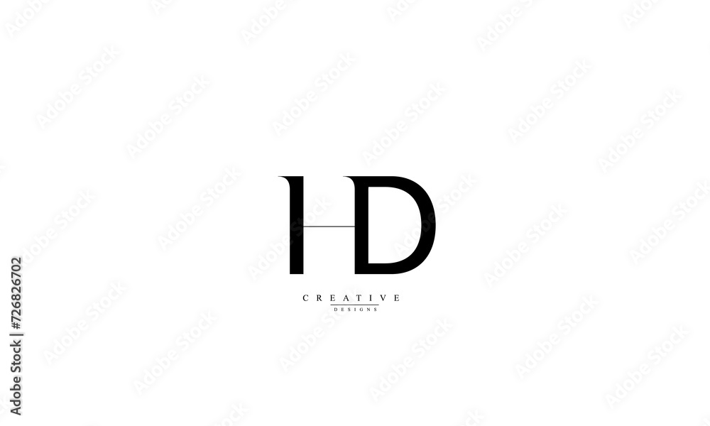 Alphabet letters Initials Monogram logo HD DH H D Alphabet letters Initials Monogram logo HD DH H D