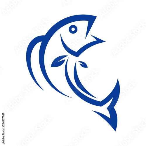 Fish Vector Logo Design Template