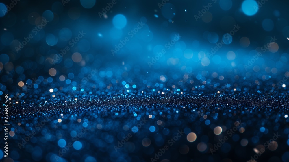Enigmatic Blue Bokeh Glitter Enigmatic Blue Bokeh Glitter