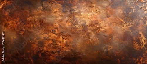 Vintage copper plate texture, weathered metallic backdrop.
