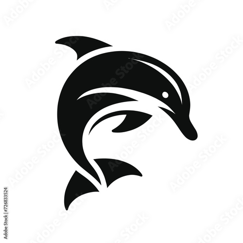 Silhouette of a Dolphin
